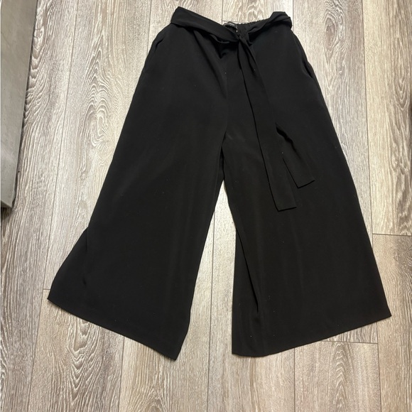 Zara Pants - Zara Elegant Black Wide-Leg Pants
